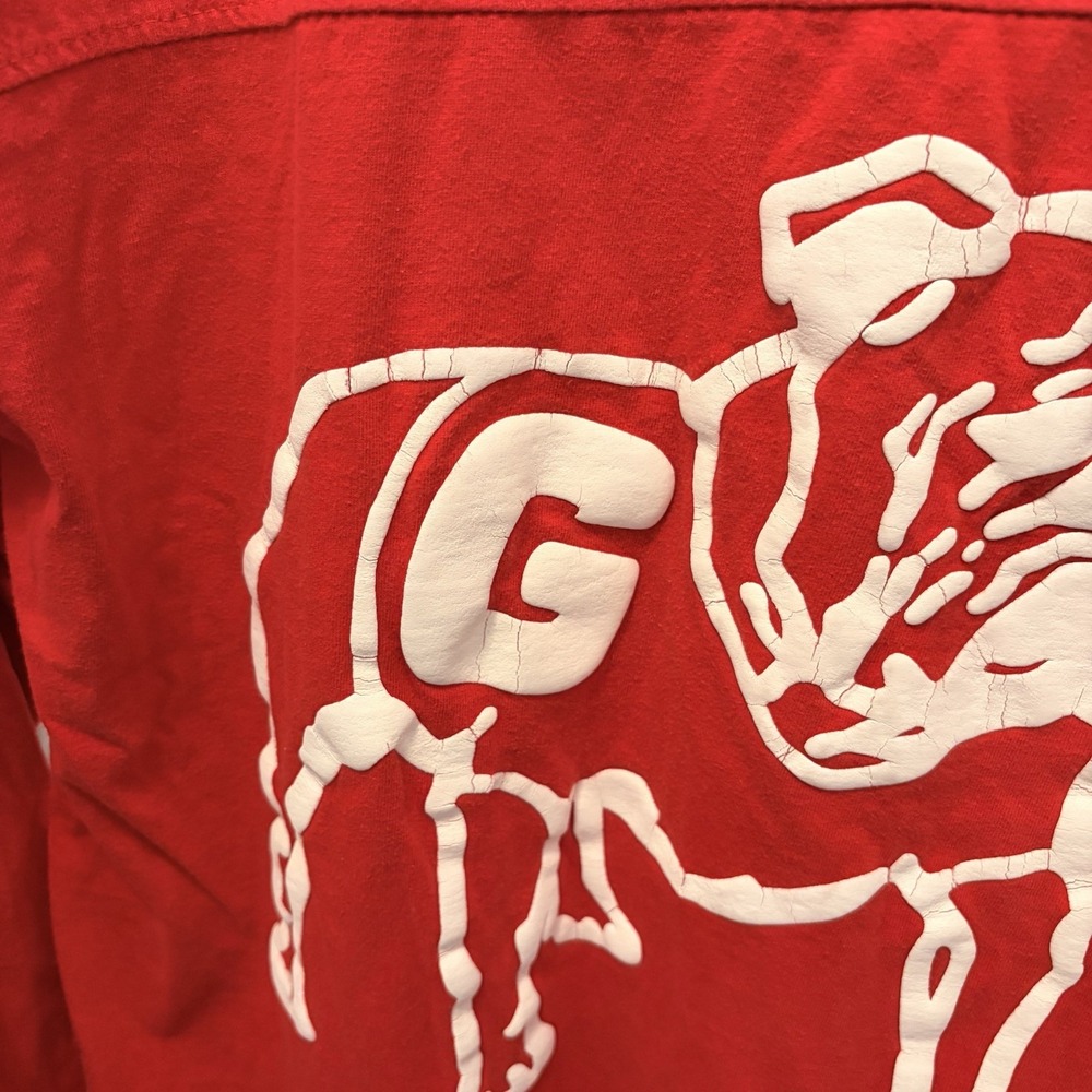 Pressbox Georgia Bulldogs "The Big Shirt" Oversized Long Sleeve Tee Sm Gameday - Picture 6 of 13